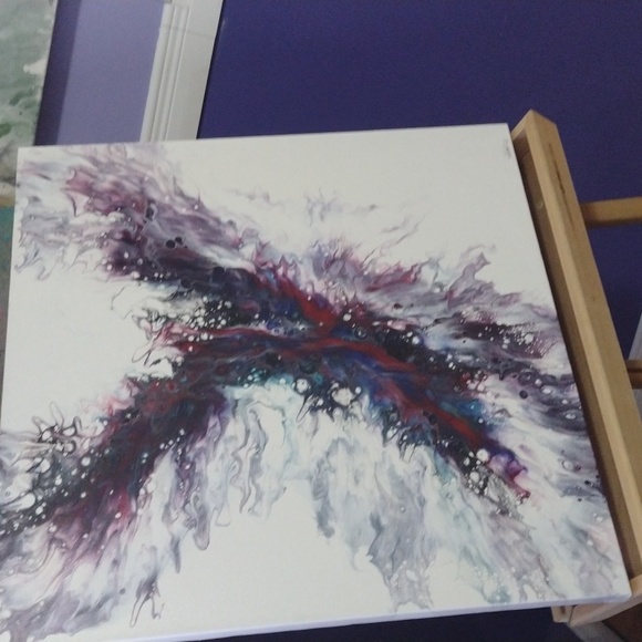 Abstract acrylic painting - Picture 3 of 5
